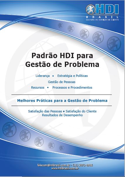 PADRÃO HDI PARA GESTÃO DE PROBLEMAS