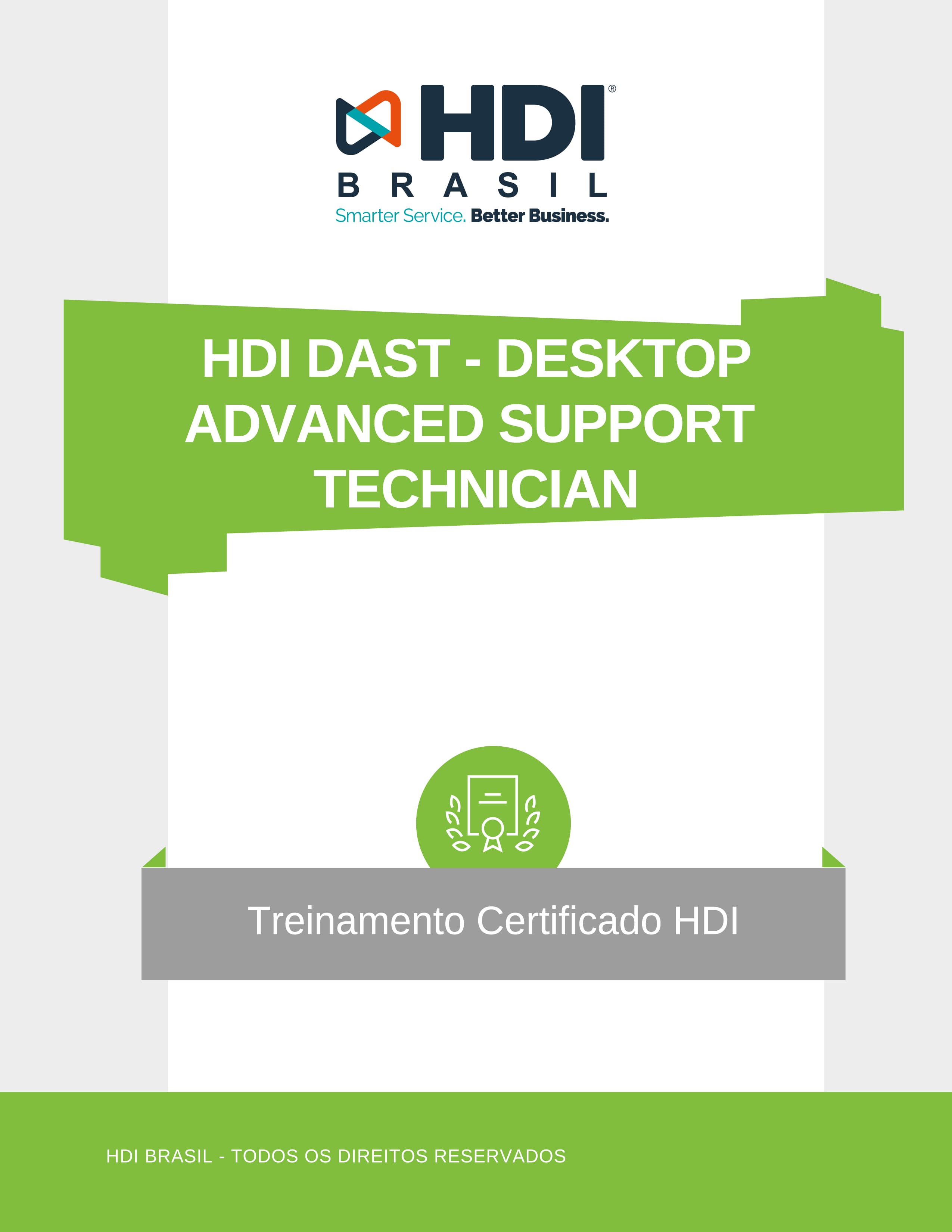 HDI DAST - DESKTOP ADVANCED SUPPORT TECHNICIAN